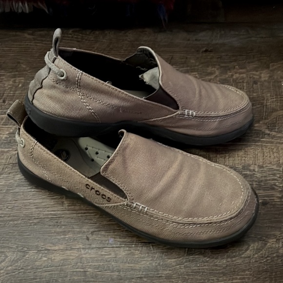 Crocs Canvas Loafers men’s size 9 - Picture 2 of 10